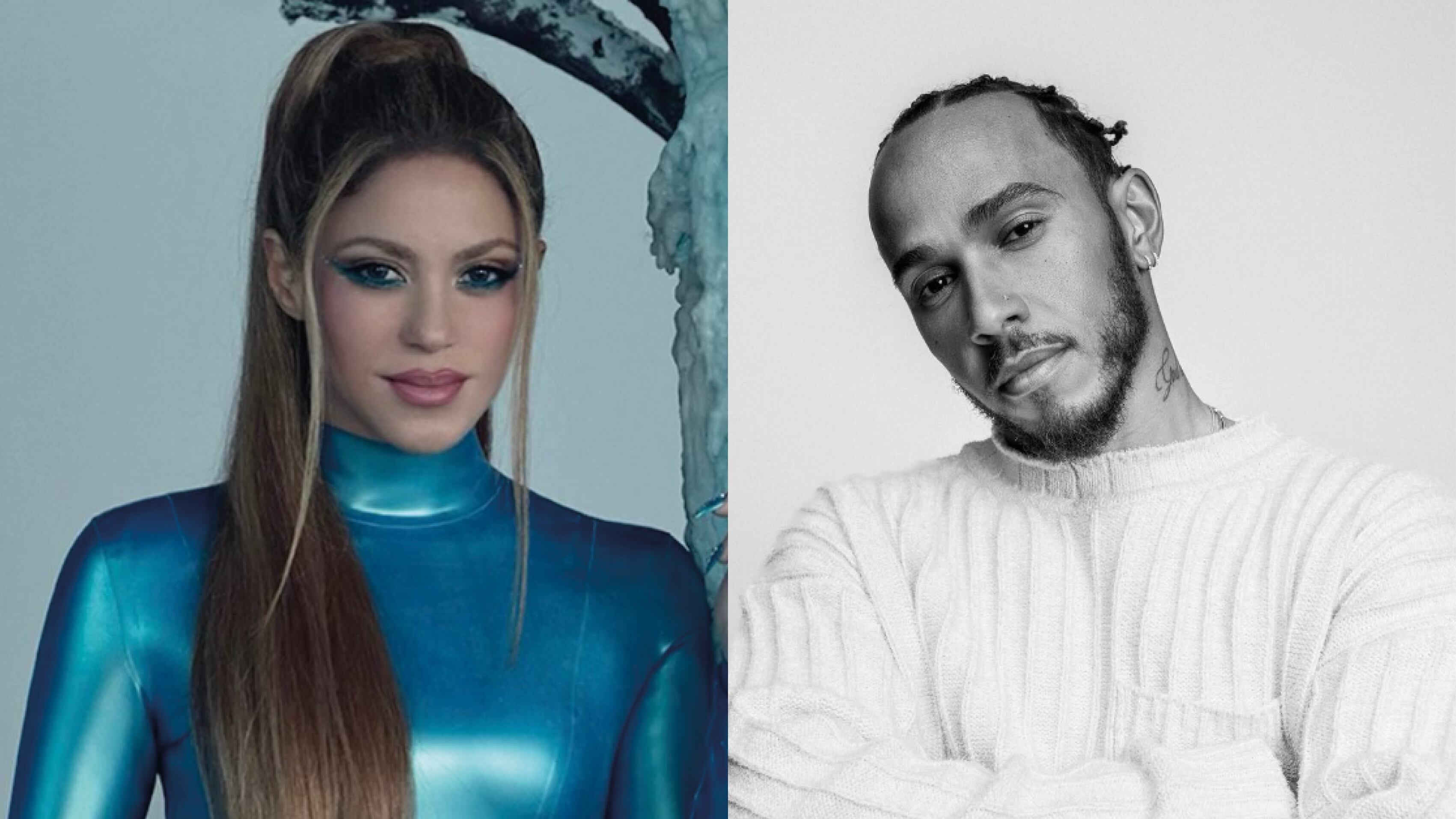 Shakira y Lewis Hamilton