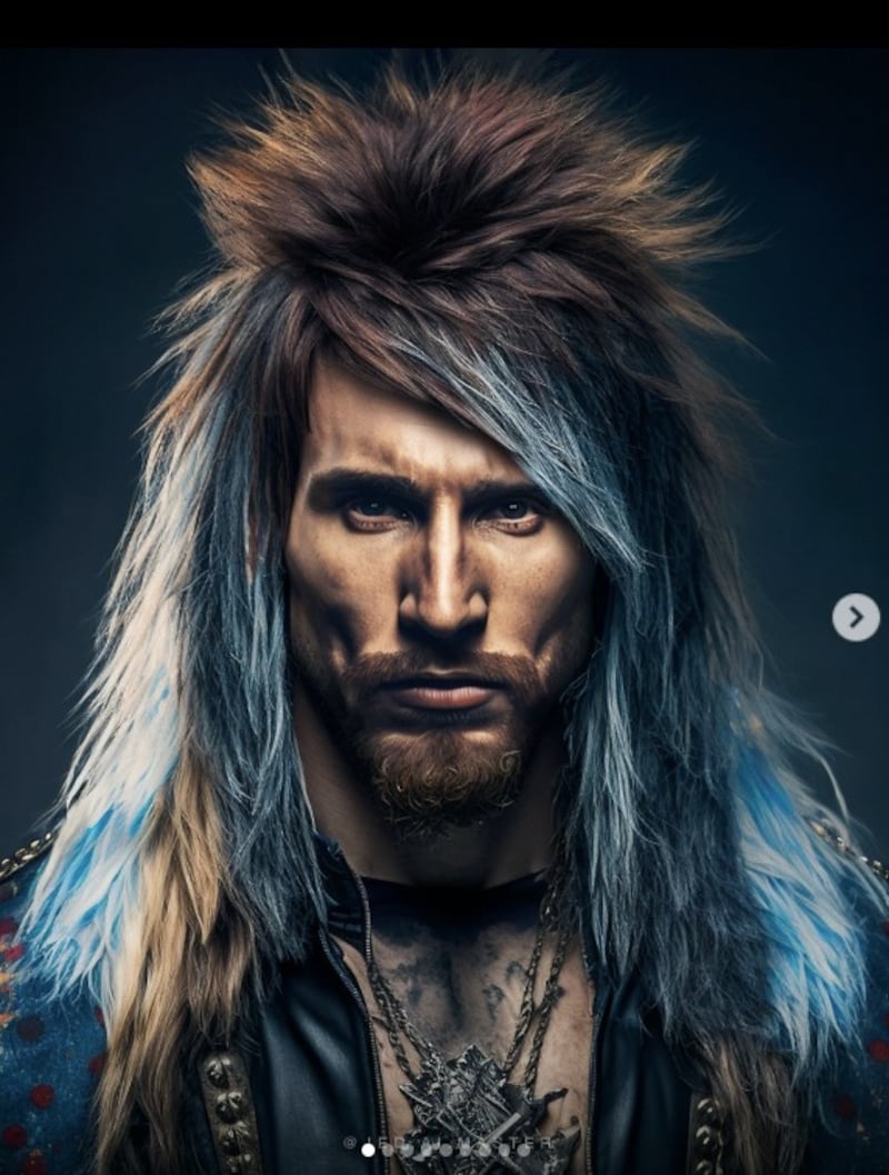 Lionel Messi en su versión rockstar