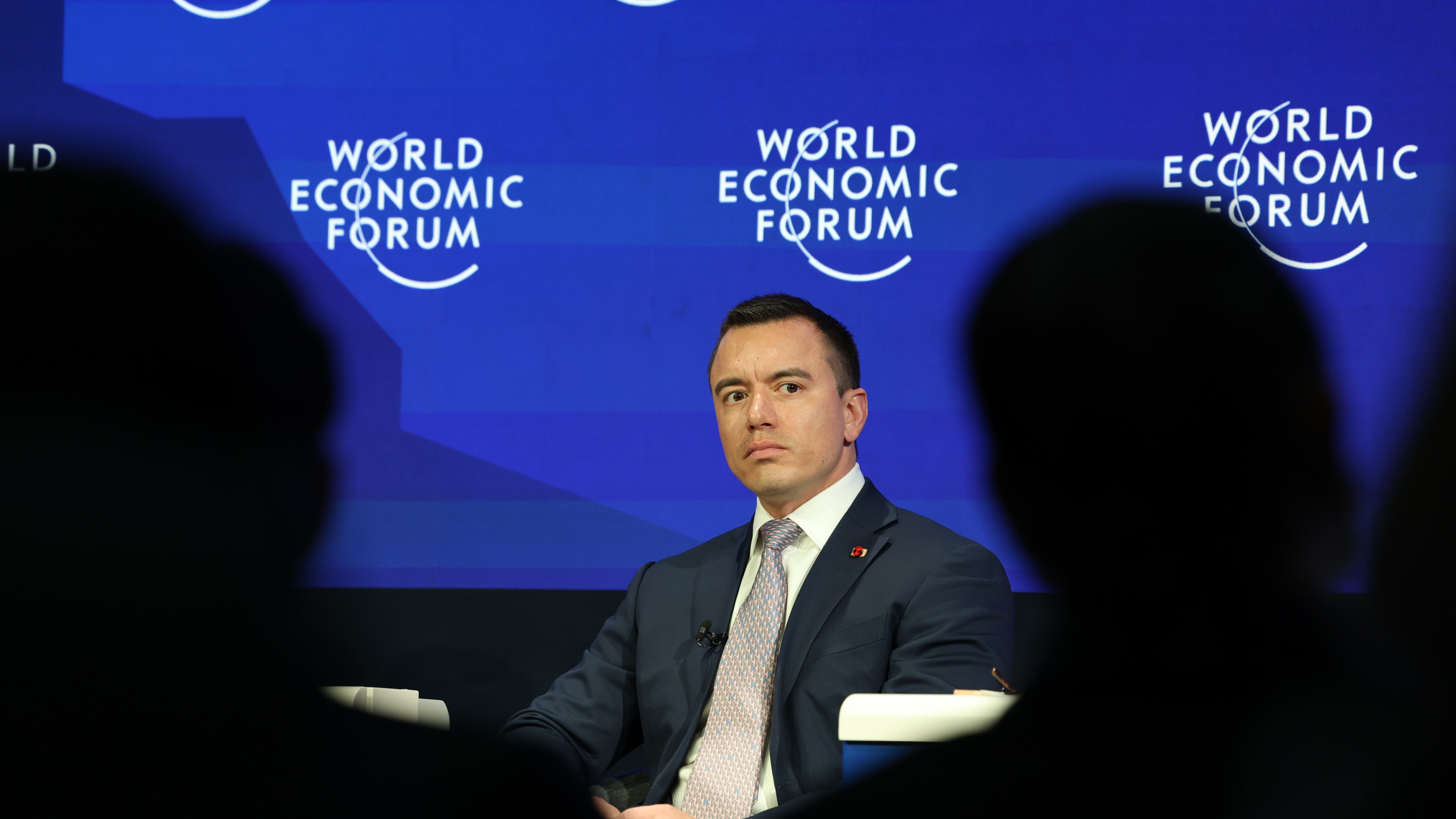 El presidente de la República, Daniel Noboa, participó en el panel "Rebulding trust in Latin America”, del Foro Económico Mundial (WEF), en Davos.
