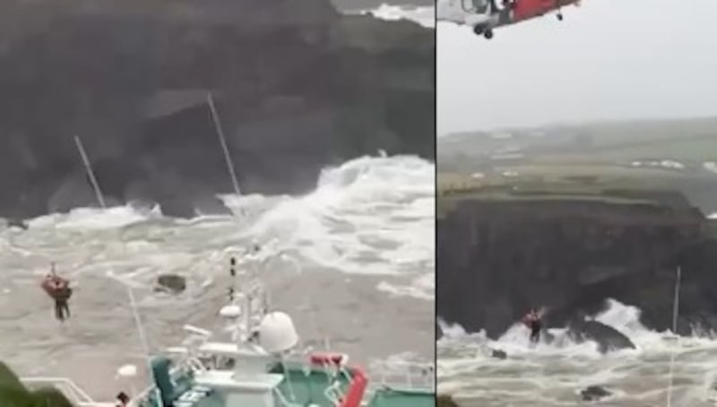 rescate pesquero Irlanda