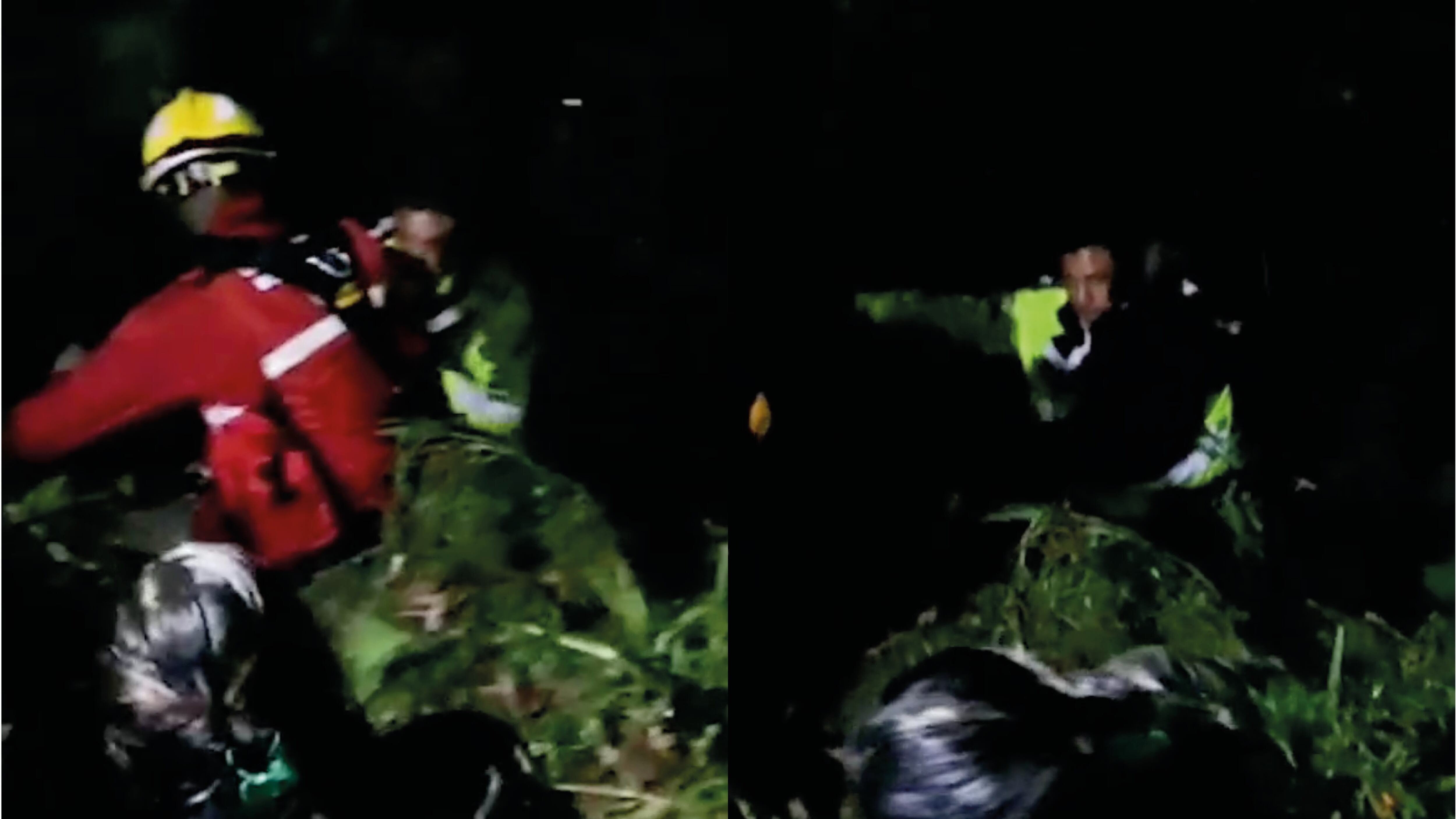 Rescate de una niña de 5 años en Rumiñahui