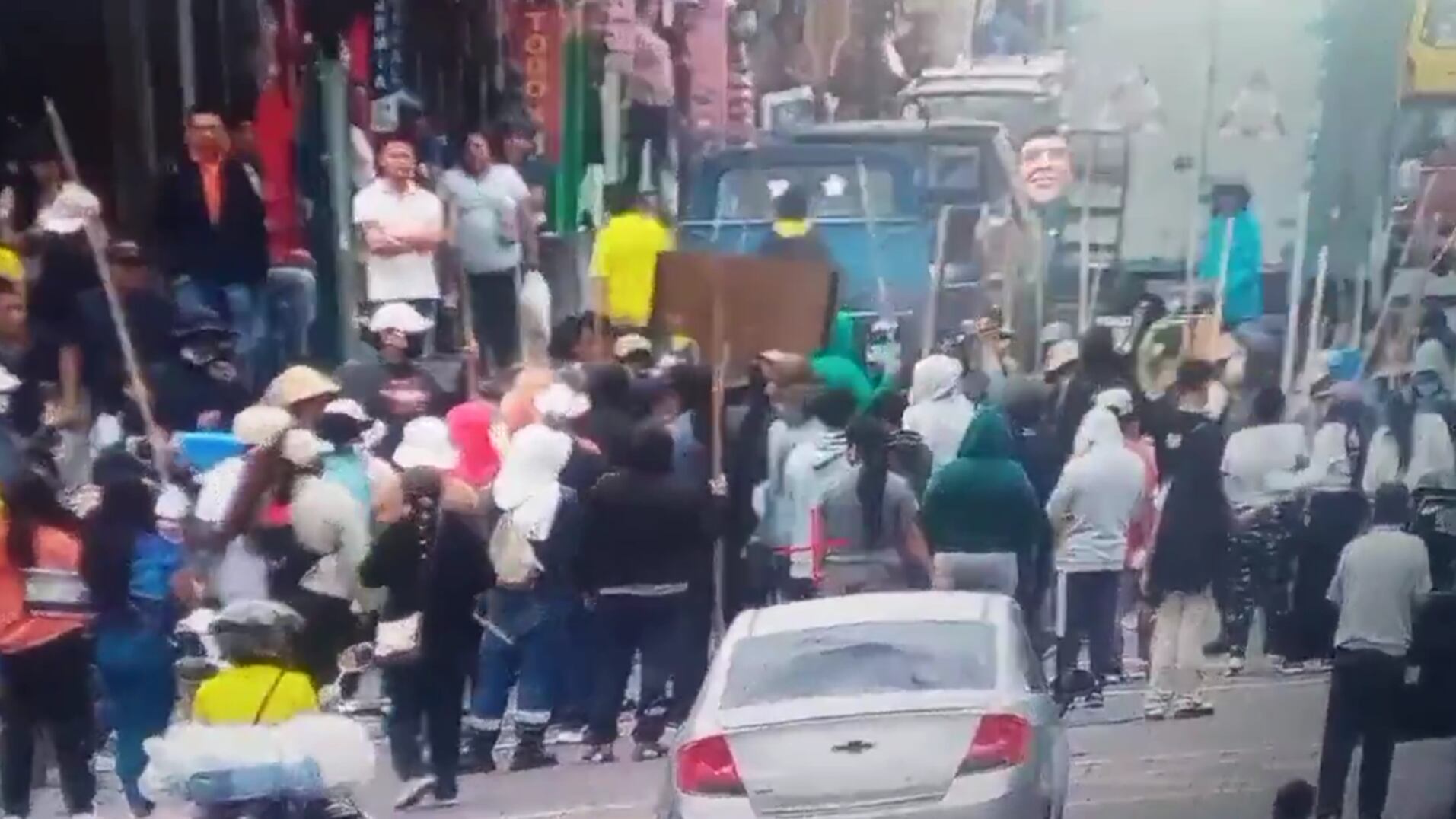 Manifestación en Calderón