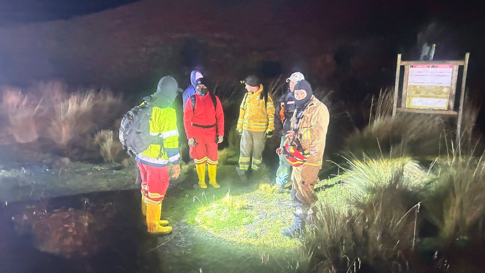 Personas extraviadas en el Parque Nacional Cajas, en Cuenca.