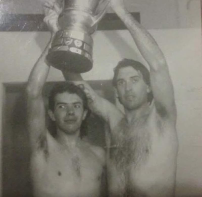 Los hermanos Sánchez, jugadores de fútbol de Necochea. (Foto: NdenN)
