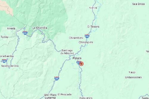 Sismo de magnitud 3.5 se registró cerca de Sucúa, en Morona Santiago