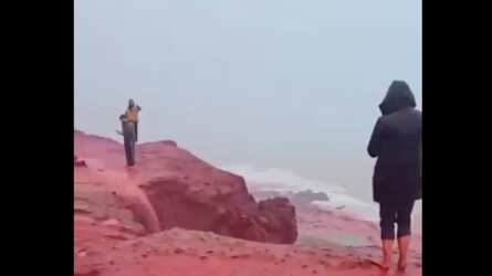 Lluvia de sangre en Irán.