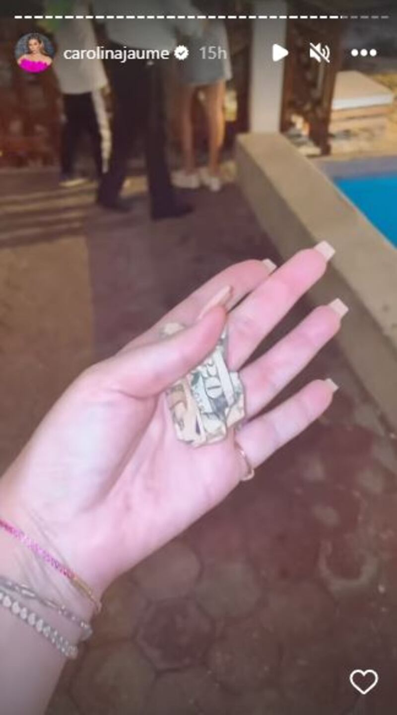 Ritual de Carolina Jaume durante el fin de año