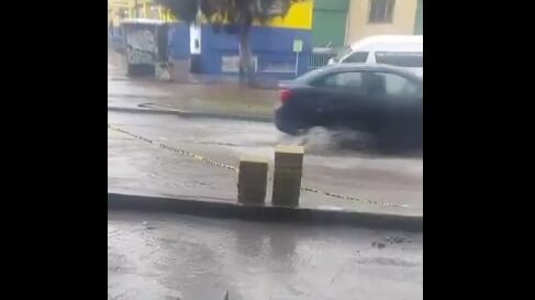 Lluvias en el sur de Quito.