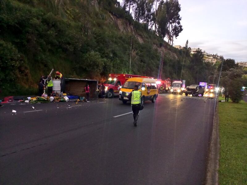 Accidente de tránsito en la Simón Bolívar