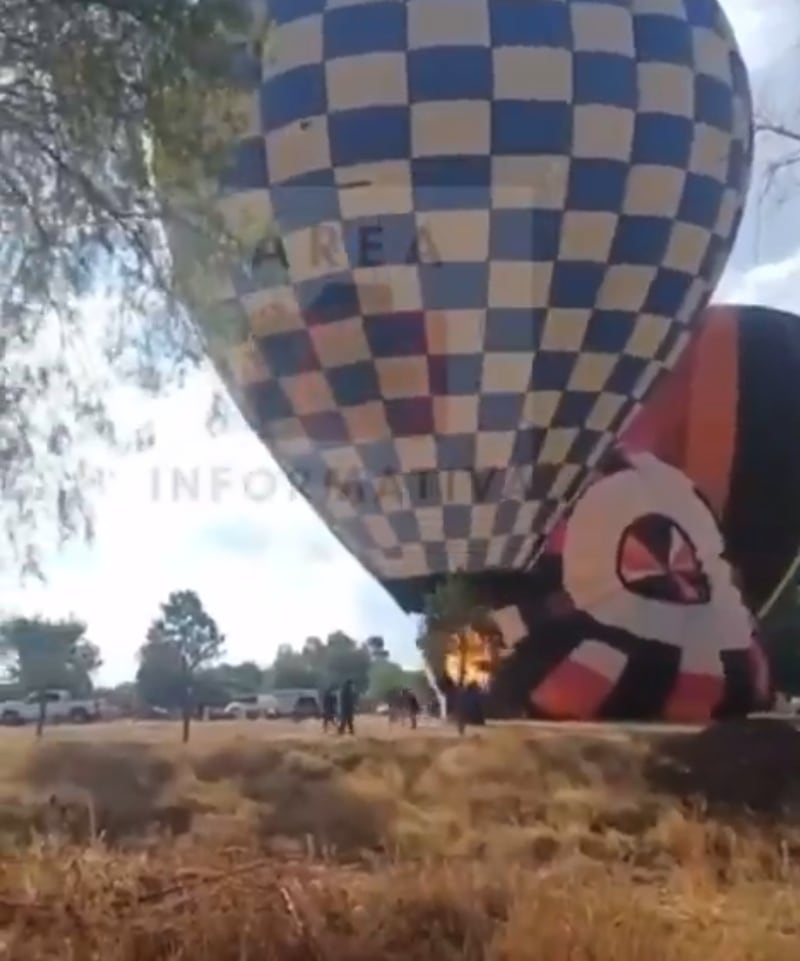 Incendio globo aerostático