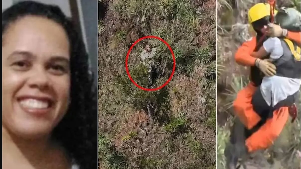 Mujer sobrevive más de 24 horas aferrada a un acantilado tras presunto intento de femicidio en Brasili