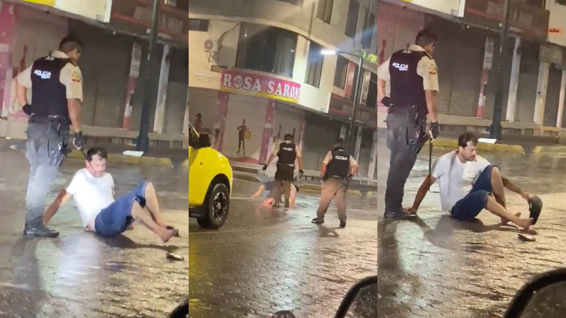 Momentos de la detención de Iván Kaviedes