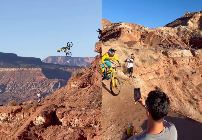 Adolf Silva protagonizó un fuerte accidente en el Red Bull Rampage al perder el control en pleno doble backflip.