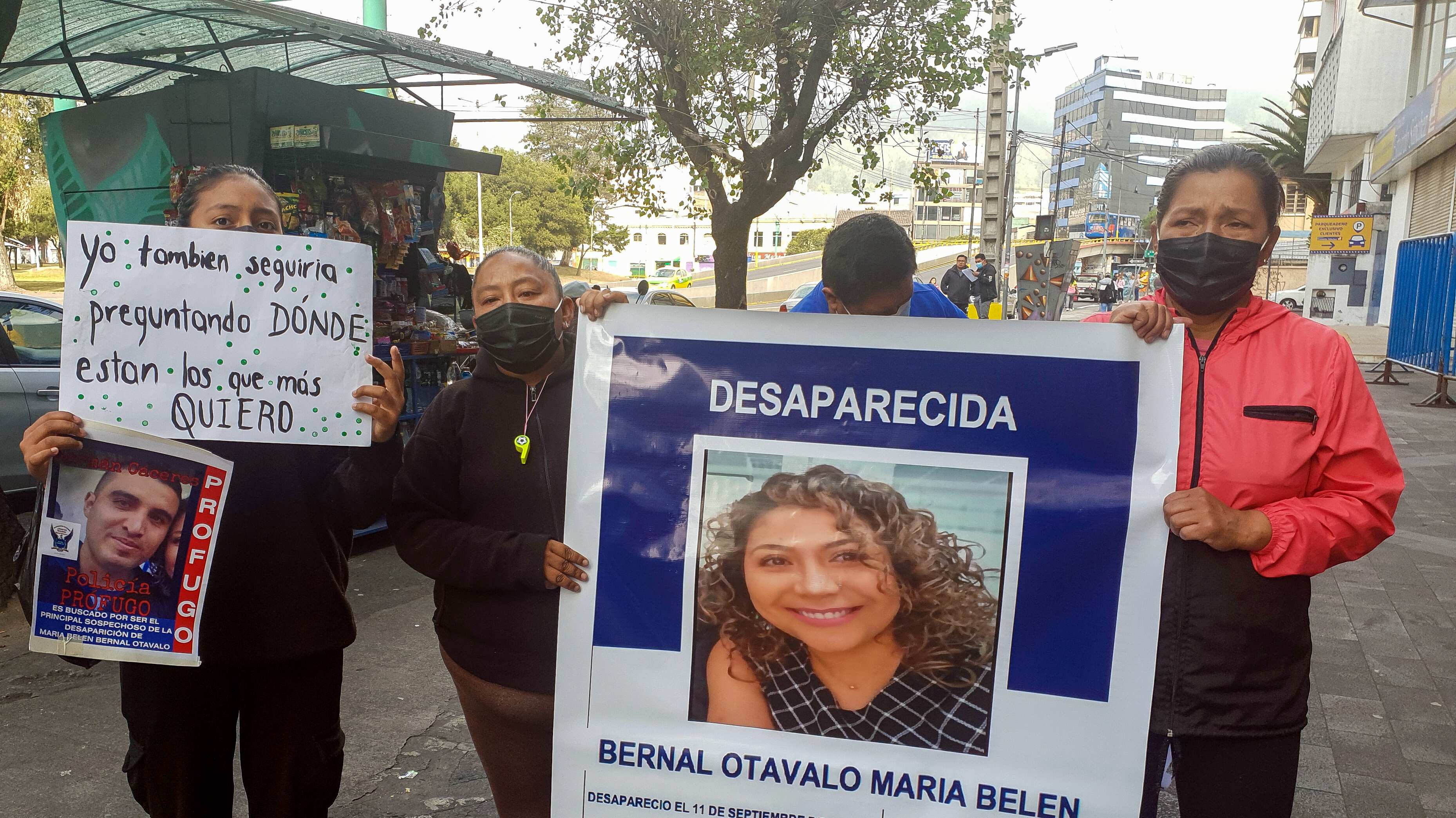 Manifestación en las afueras de la Unidad de Flagrancia de la Fiscalía