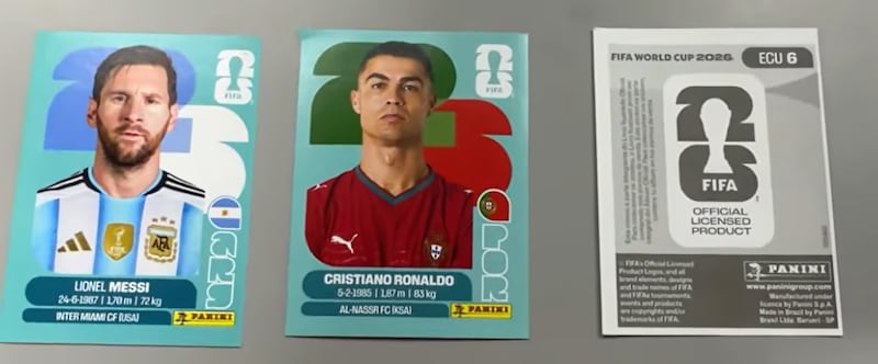Cromos del álbum del mundial
