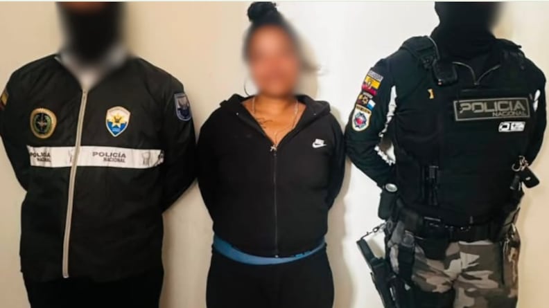 Alias “Nicky”, vinculada a “Los Lobos” y con antecedentes por asesinato, fue detenida en el Comité del Pueblo, en Quito