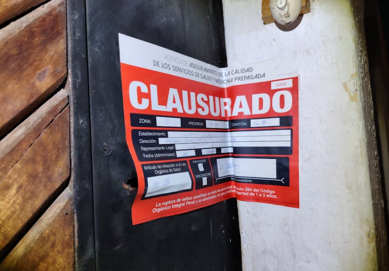 Riña entre internos de una clínica clandestina en Guayllabamba terminó en una muerte violenta. Foto: Policía Nacional