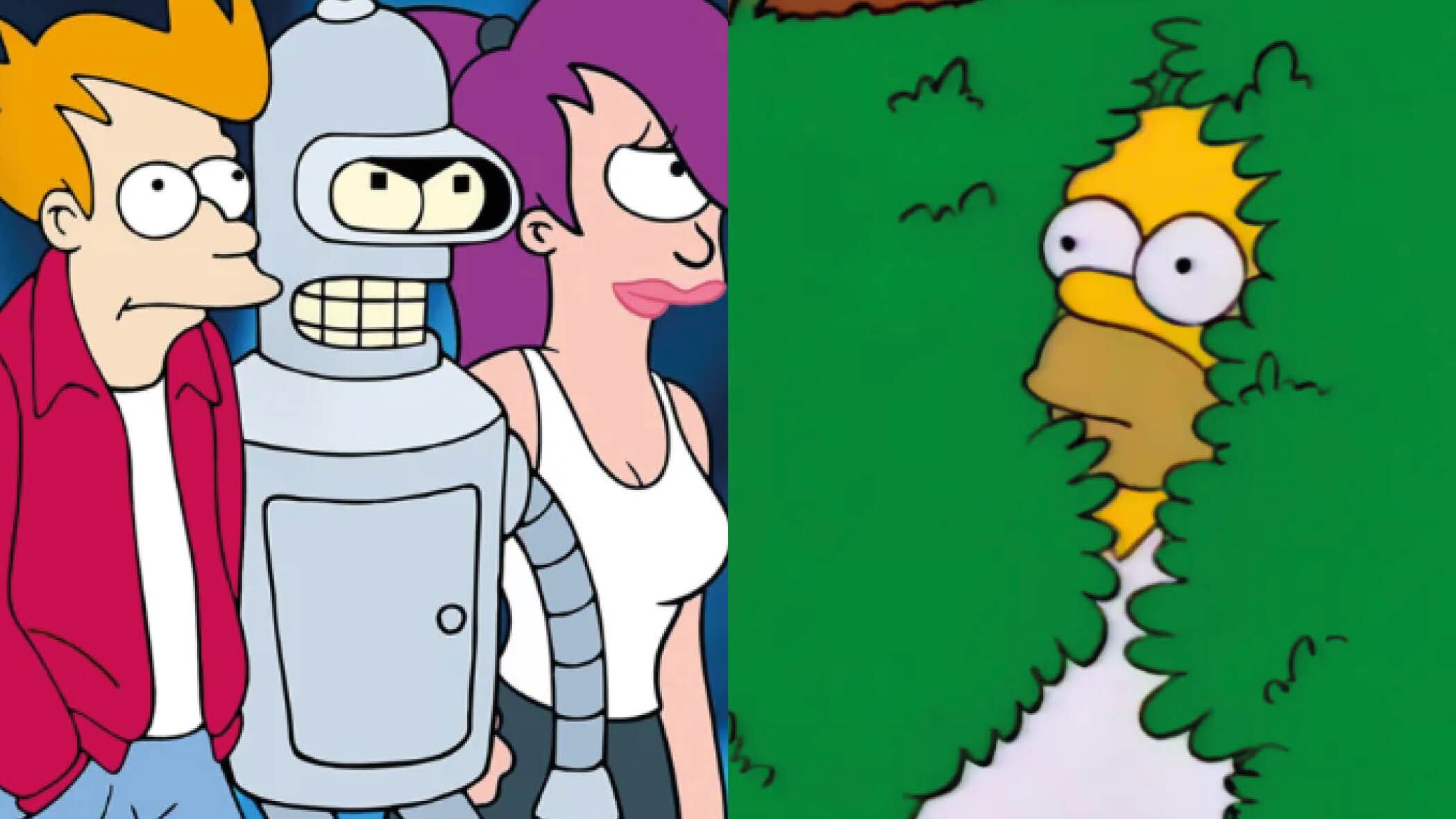 ¿Los Simpsons o Futurama? La inteligencia artificial escogió su serie favorita