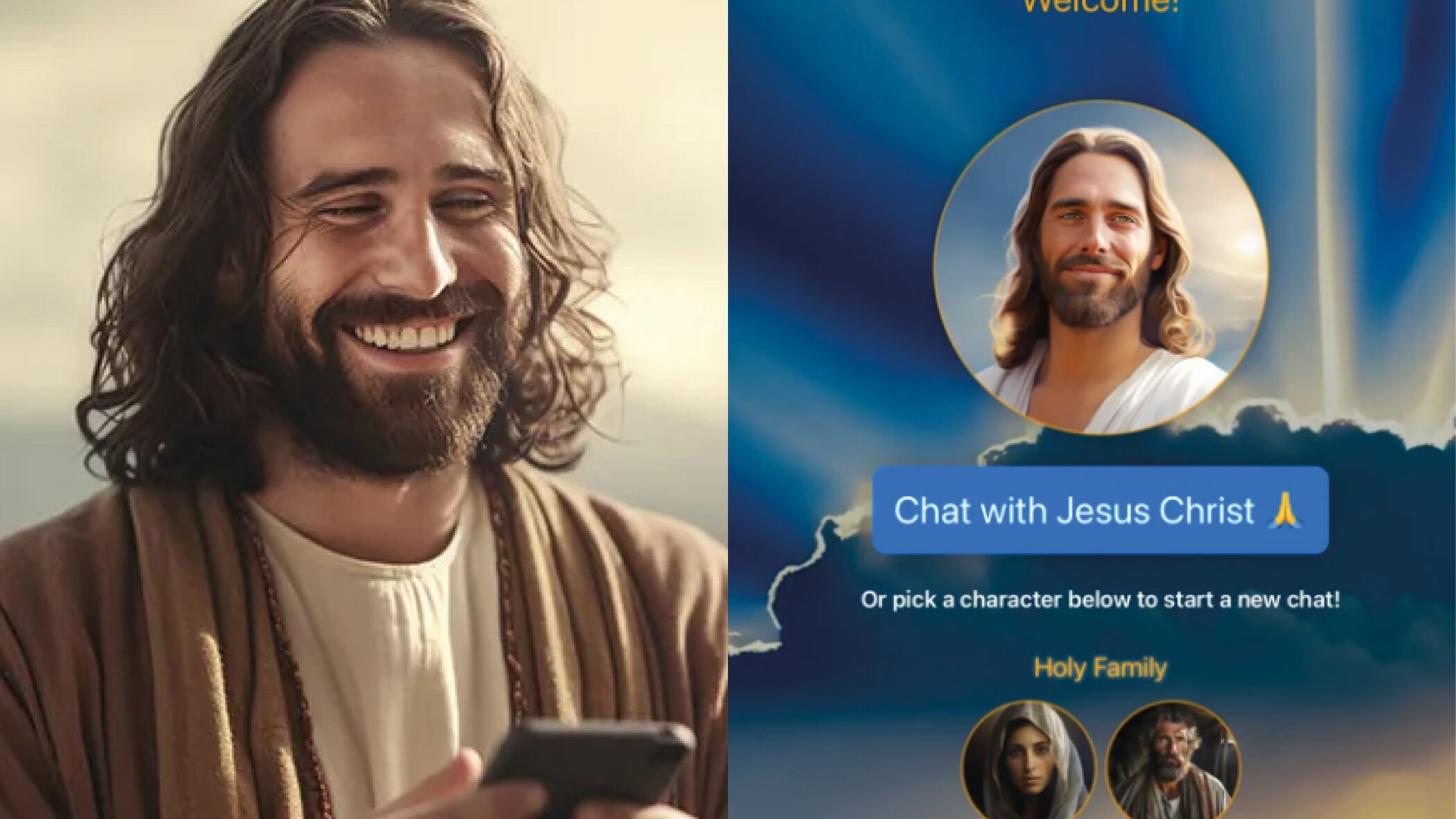 La polémica inteligencia artificial que te permite “hablar” con Jesucristo desde tu celular