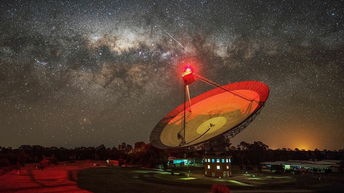 El radiotelescopio Parkes, en Nueva Gales del Sur, Australia. Foto: A. CHERNEY, CSIRO(NG)