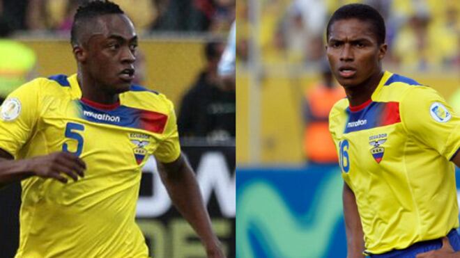 Renato Ibarra y Antonio Valencia con la Tricolor