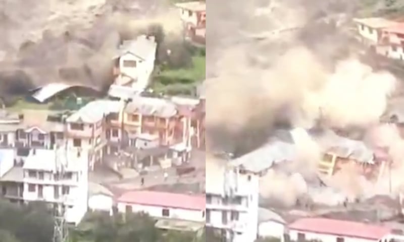 Tragedia en Uttarkashi: aluvión arrasa casas y hoteles en India