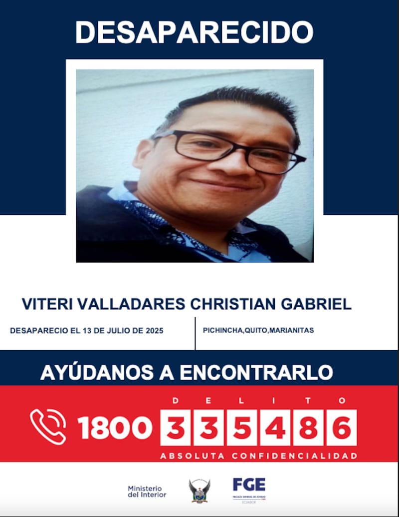 Hallan cadáver con signos de violencia en Llano Grande, en Quito: víctima era taxista informal reportado como desaparecido