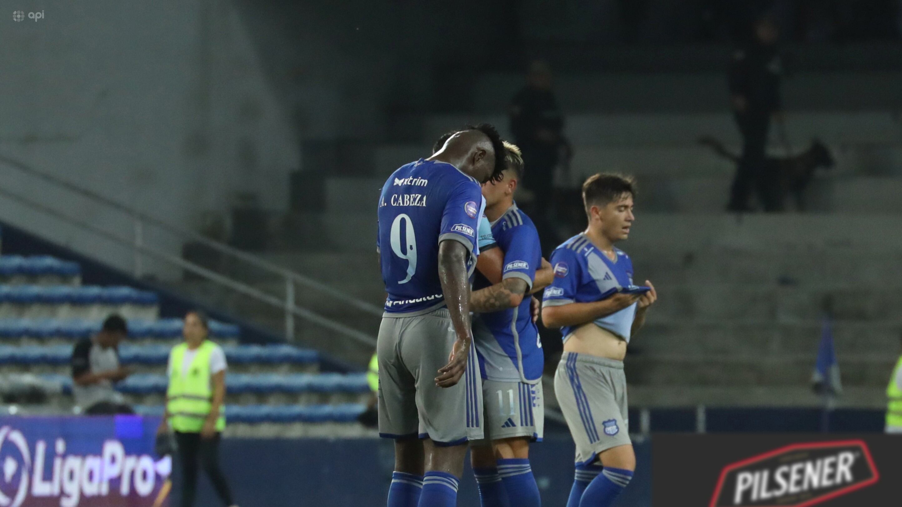 Alejandro Cabeza de Emelec lamenta el momento del club después del empate ante Guayaquil City