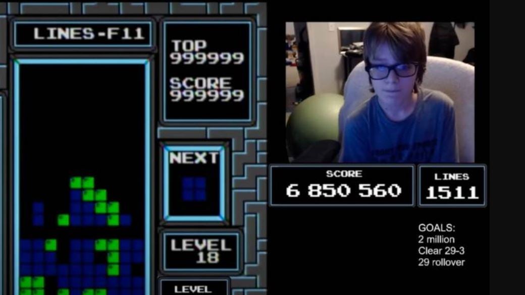 Con tan solo 13 años consiguio el record en el longevo juego de Tetris.| Foto: Captura del video del canal Classic Tetris.