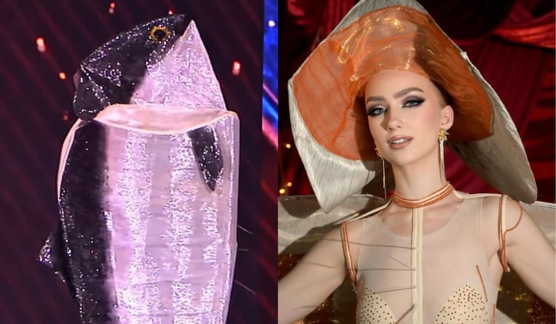 Video Miss Noruega: ¿Salmón o sardina? insólito traje de pescado que provocó burlas en Miss Universo 2025
