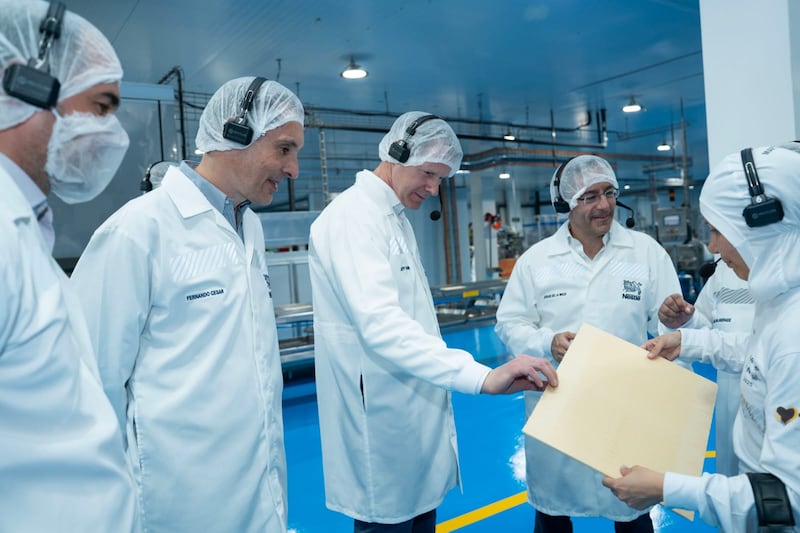 Jeff Hamilton, CEO de Nestlé para la Zona Américas, visitó Ecuador