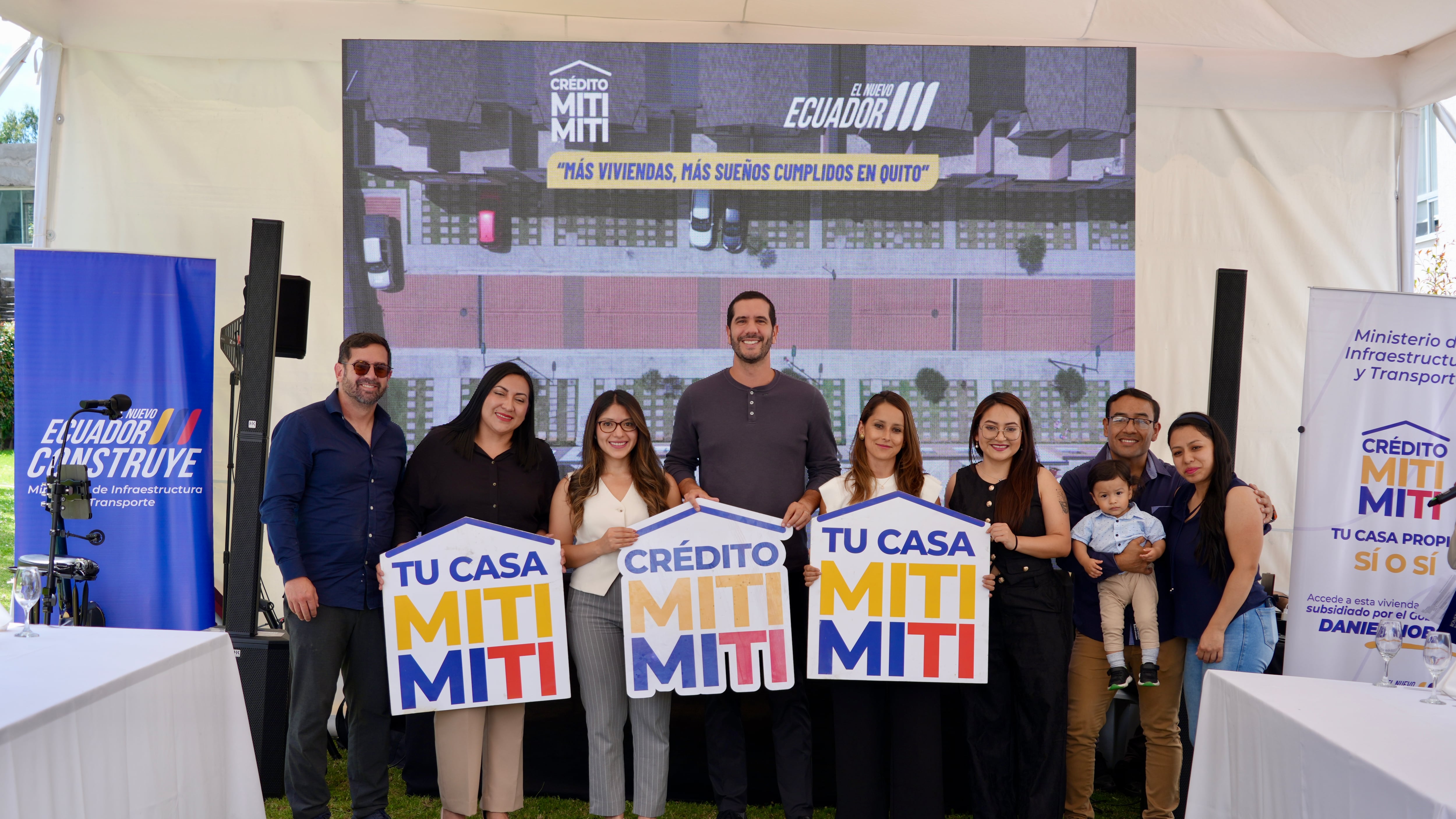 Familias accedieron a casas propias con tasa preferencial del 4,99% en un proyecto habitacional impulsado por el Ejecutivo