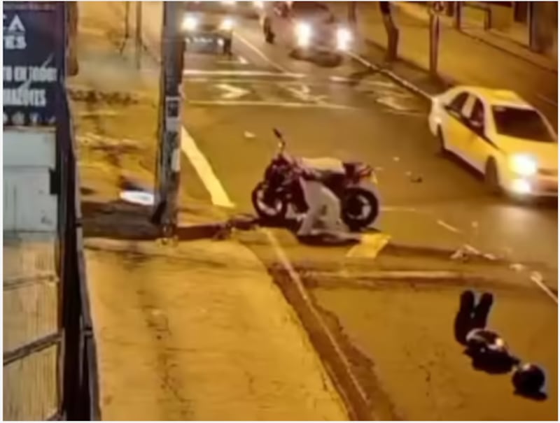 Accidente motocicleta