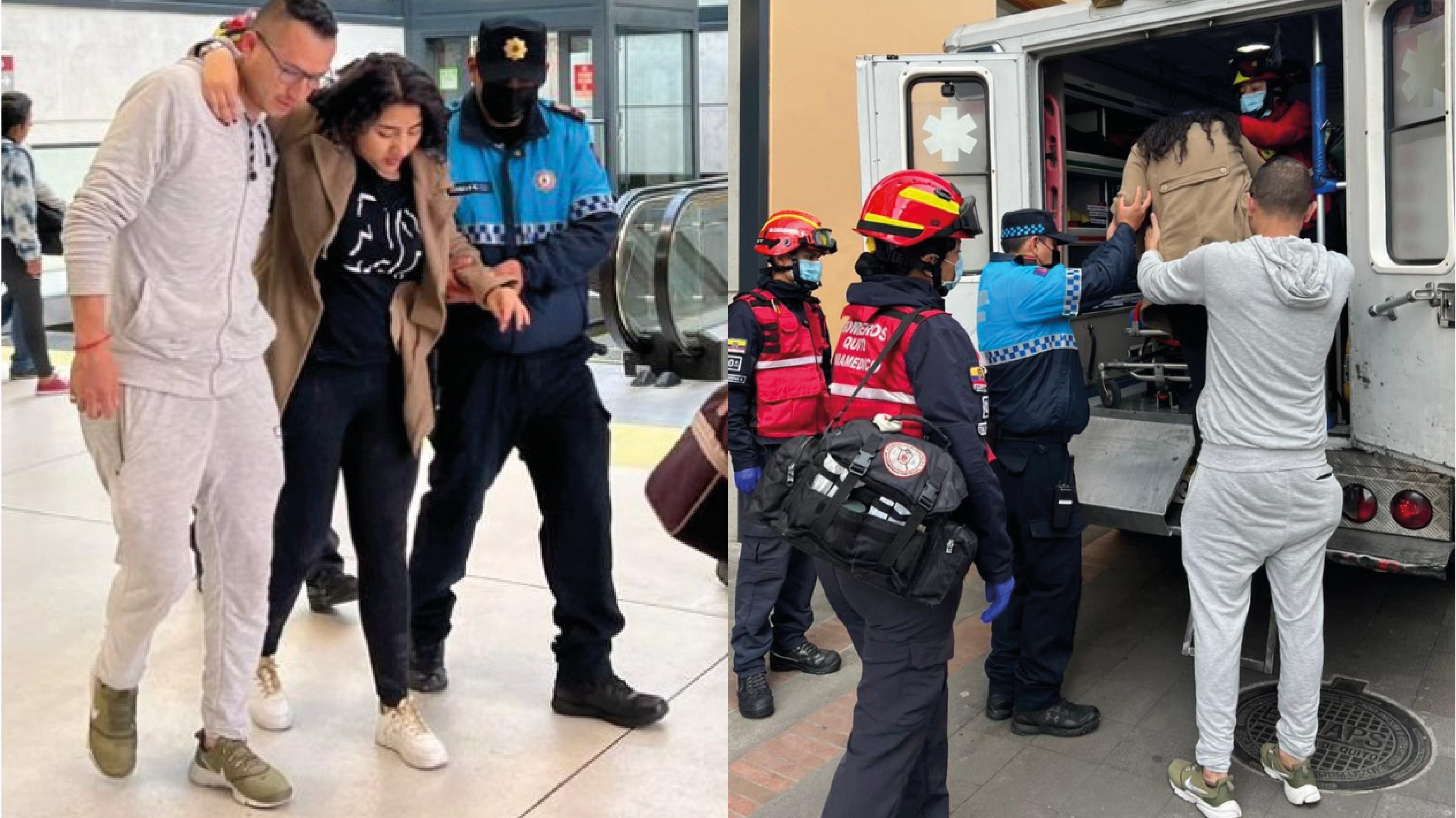 Usuaria del Metro de Quito