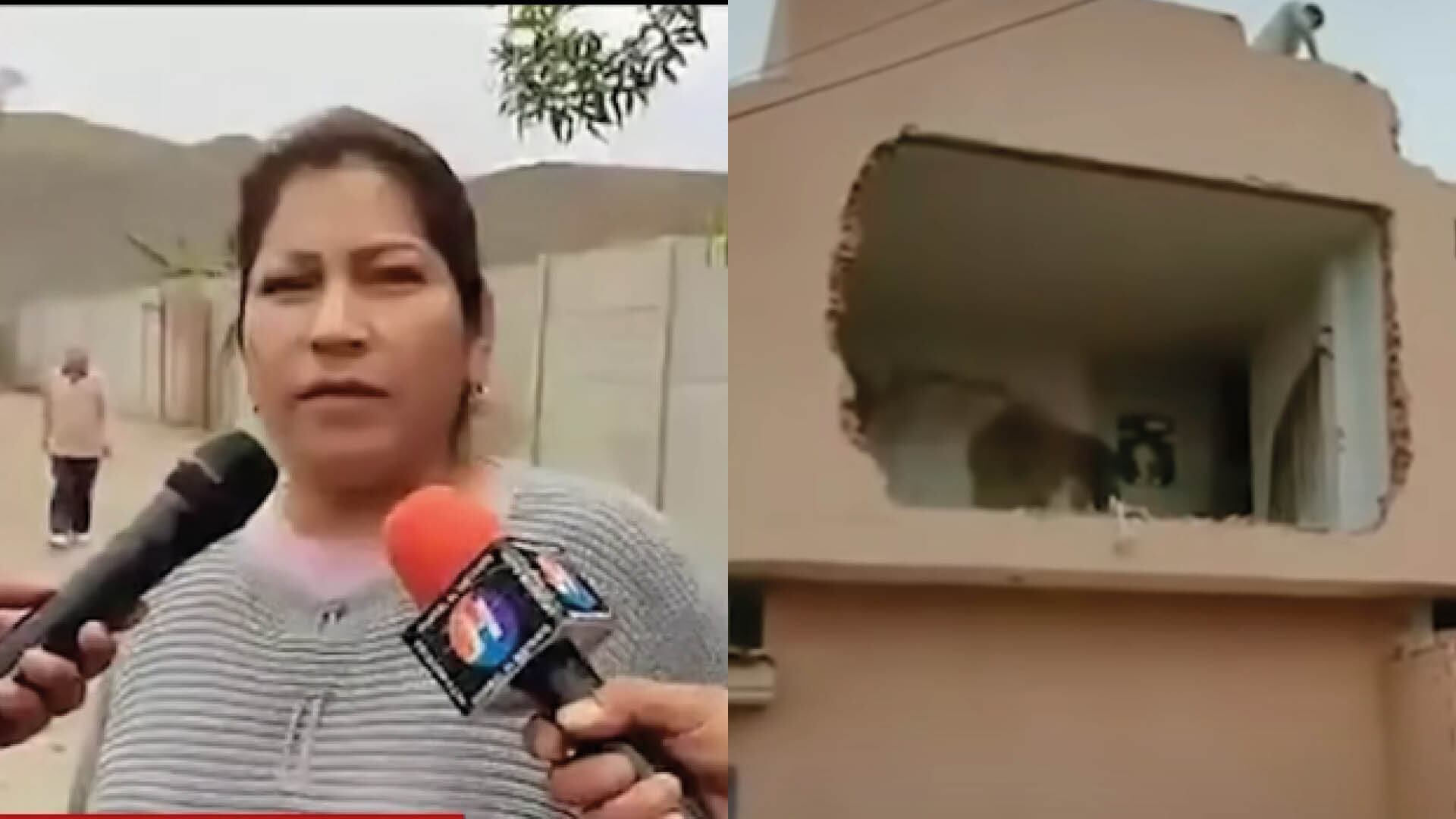 Exsuegro le exigió desalojar su casa de tres pisos y ella la demolió