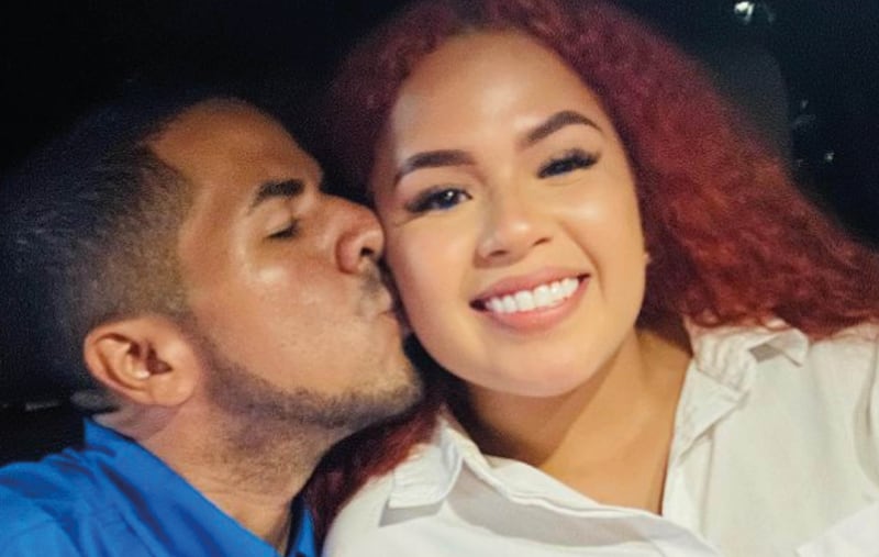 Cristhian Nieto y su esposa Nicole Burgos.