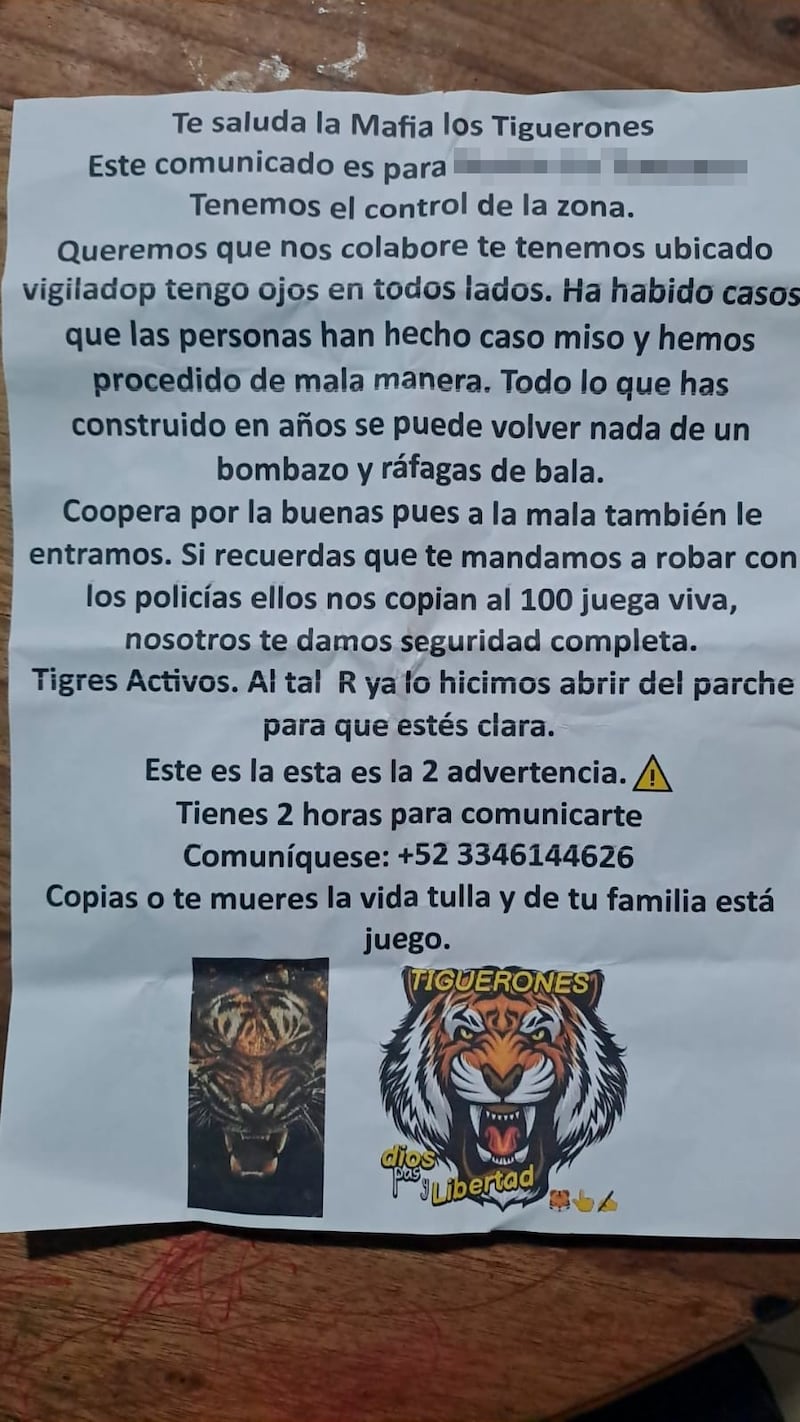 Amenaza de los Tiguerones
