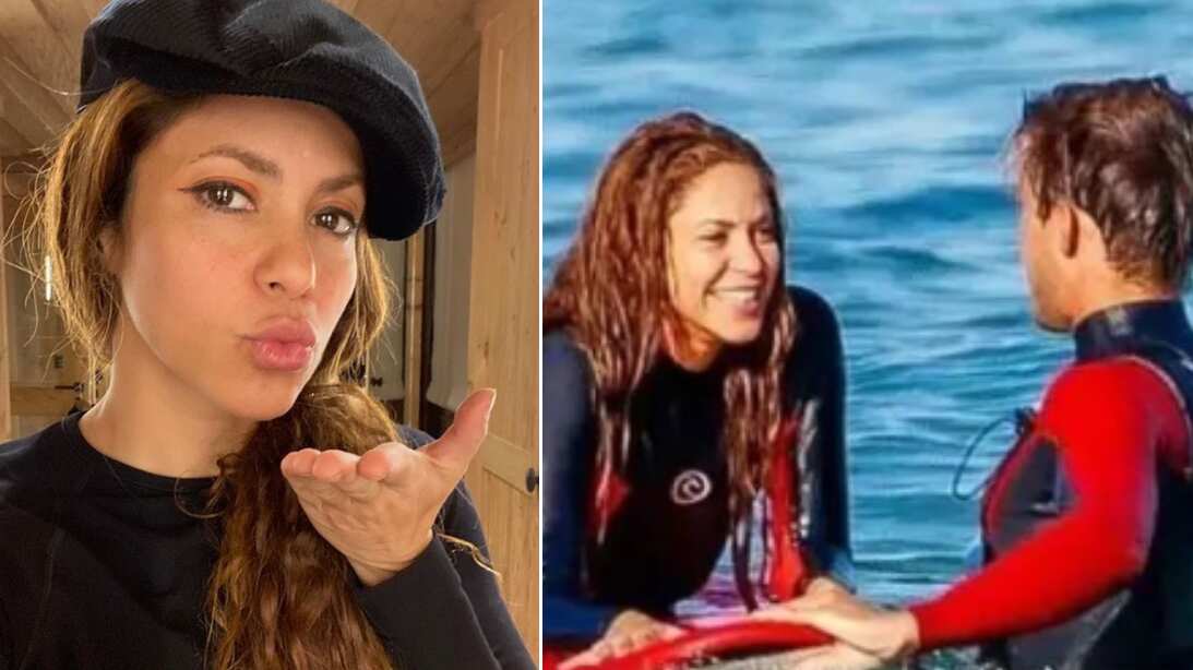 Shakira con su maestro de surf desata rumores de romance