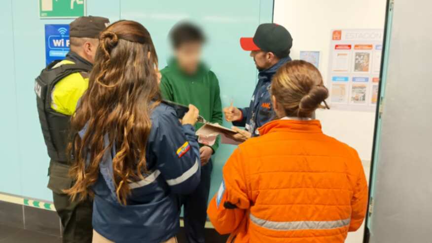 Ciudadano que no pagó pasaje en el Metro de Quito será sancionado