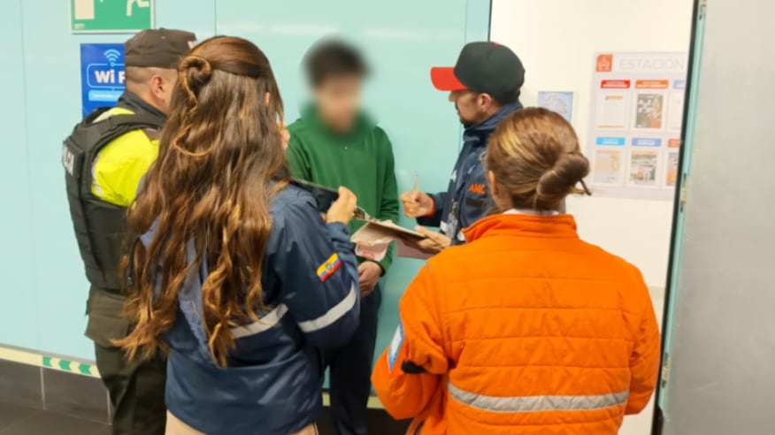 Ciudadano que no pagó pasaje en el Metro de Quito será sancionado
