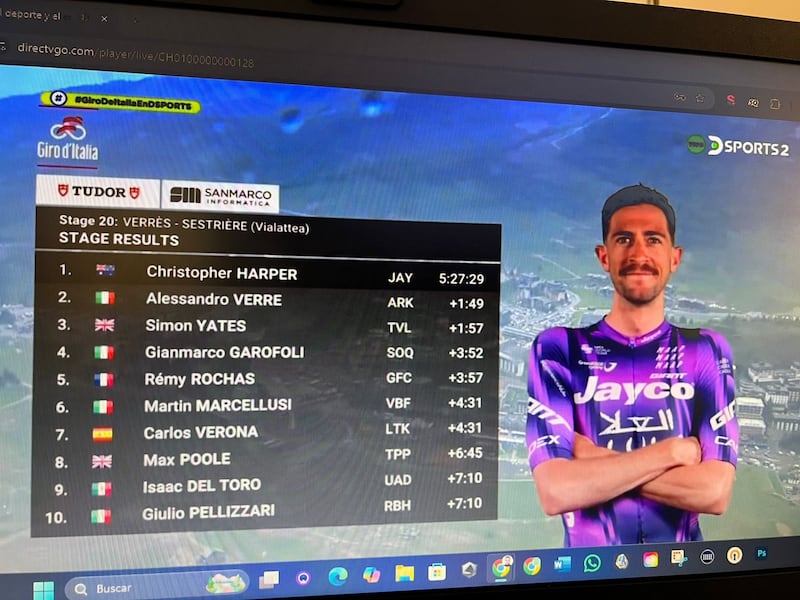 Etapa 20 del Giro de Italia