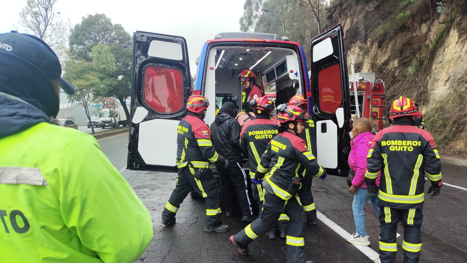 Accidente en el sector de Monjas este 23 de diciembre