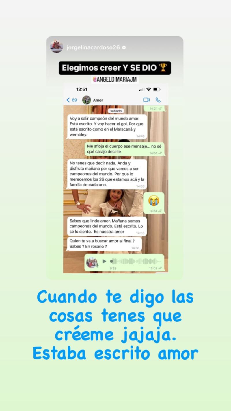 La increíble premonición de Ángel Di María una noche antes de la final de Qatar 2022