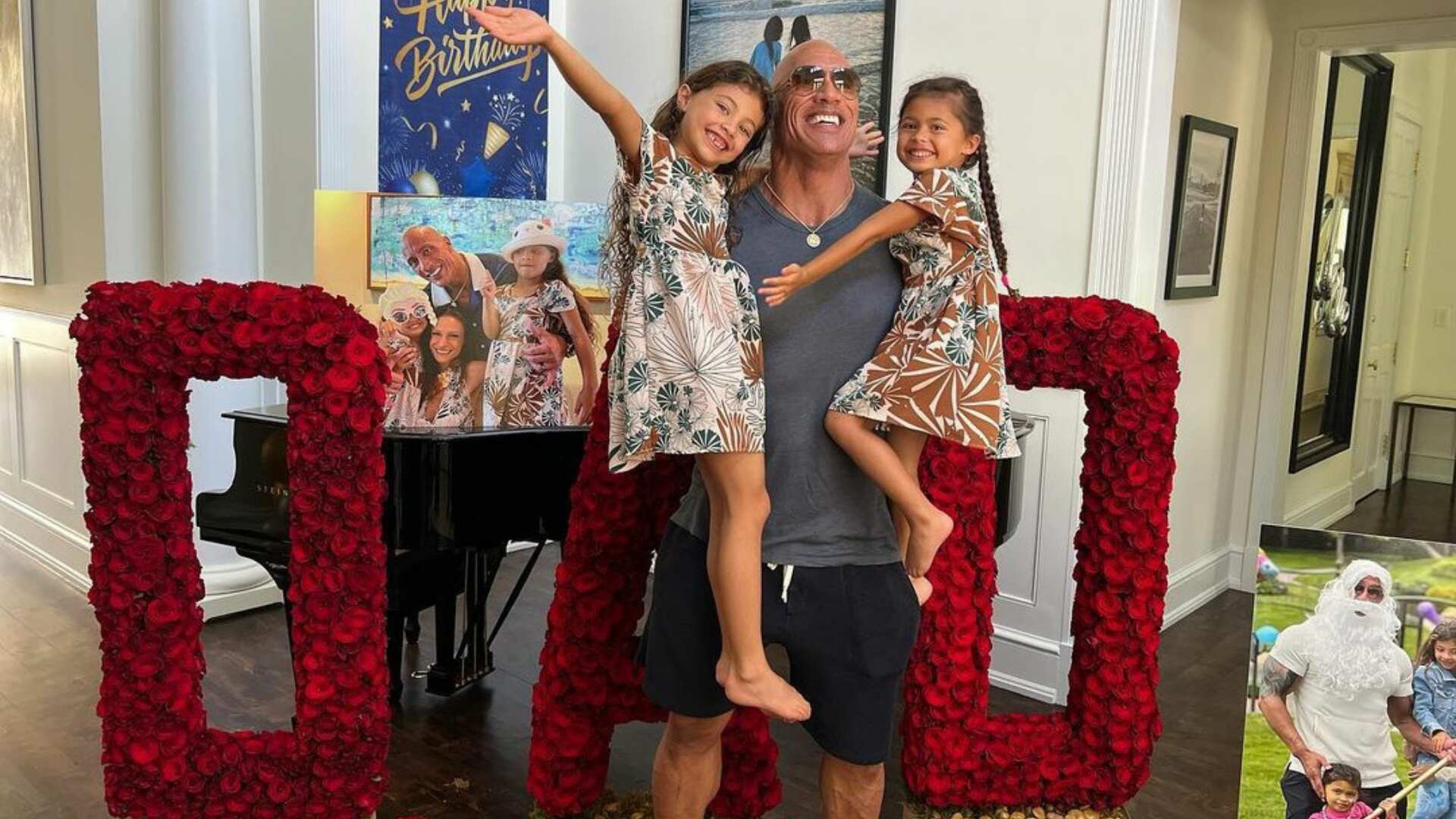 Dwayne Johnson y sus hijas. El emotivo momento que casi hace llorar al actor