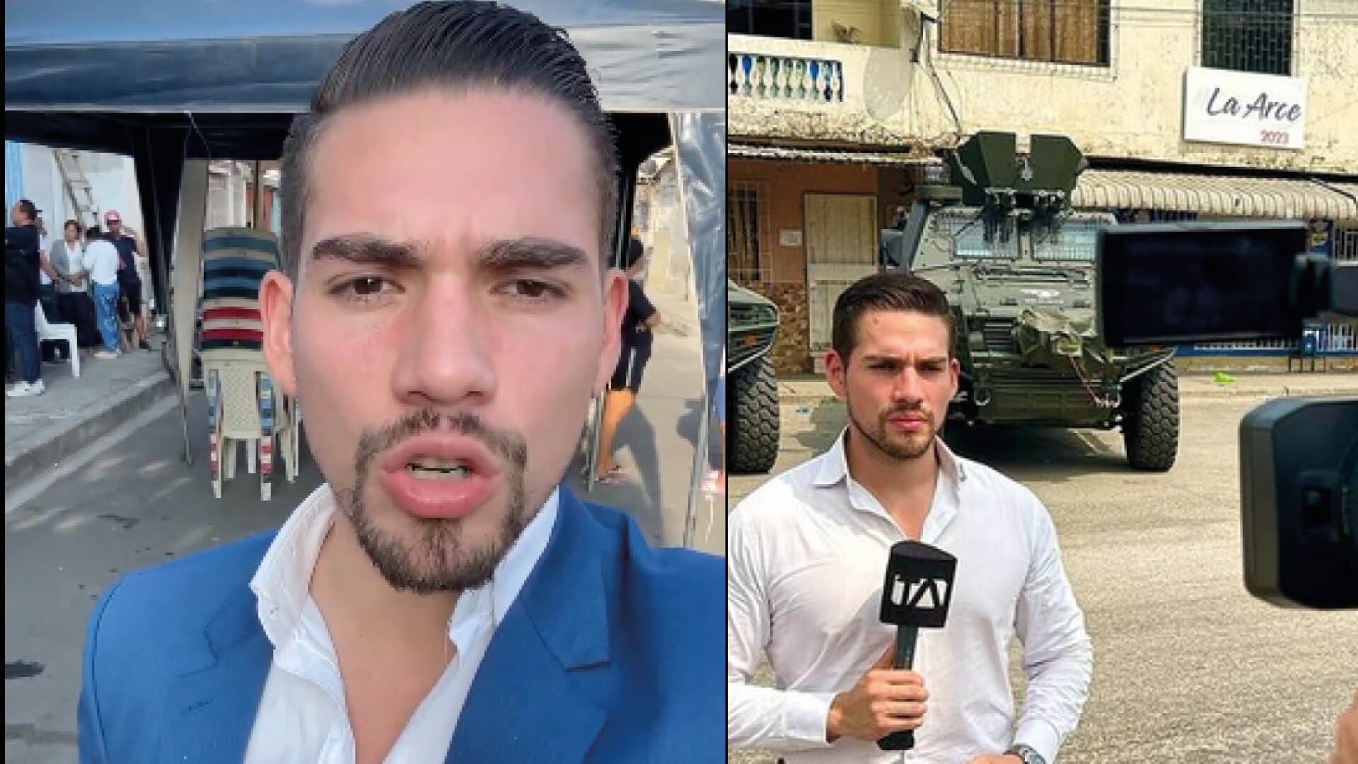 Asaltan a equipo periodístico de Teleamazonas cuando estaban en vivo en Guayaquil