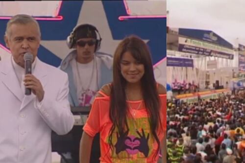 La patadita funciona: Así fue la primera vez de Karol G en televisión, cantando en El Show de las estrellas