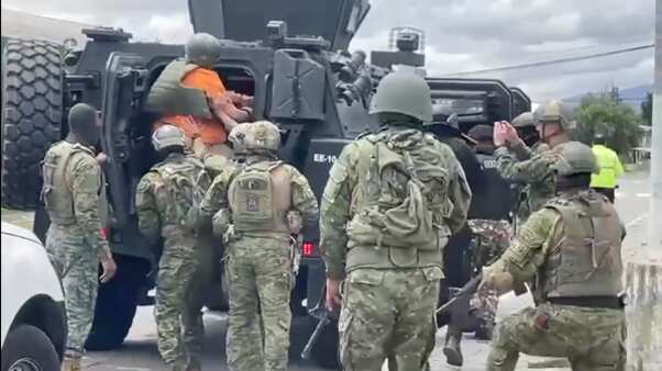 Así fue el traslado de alias Gordo Lucho desde La Roca hasta la cárcel de Latacunga