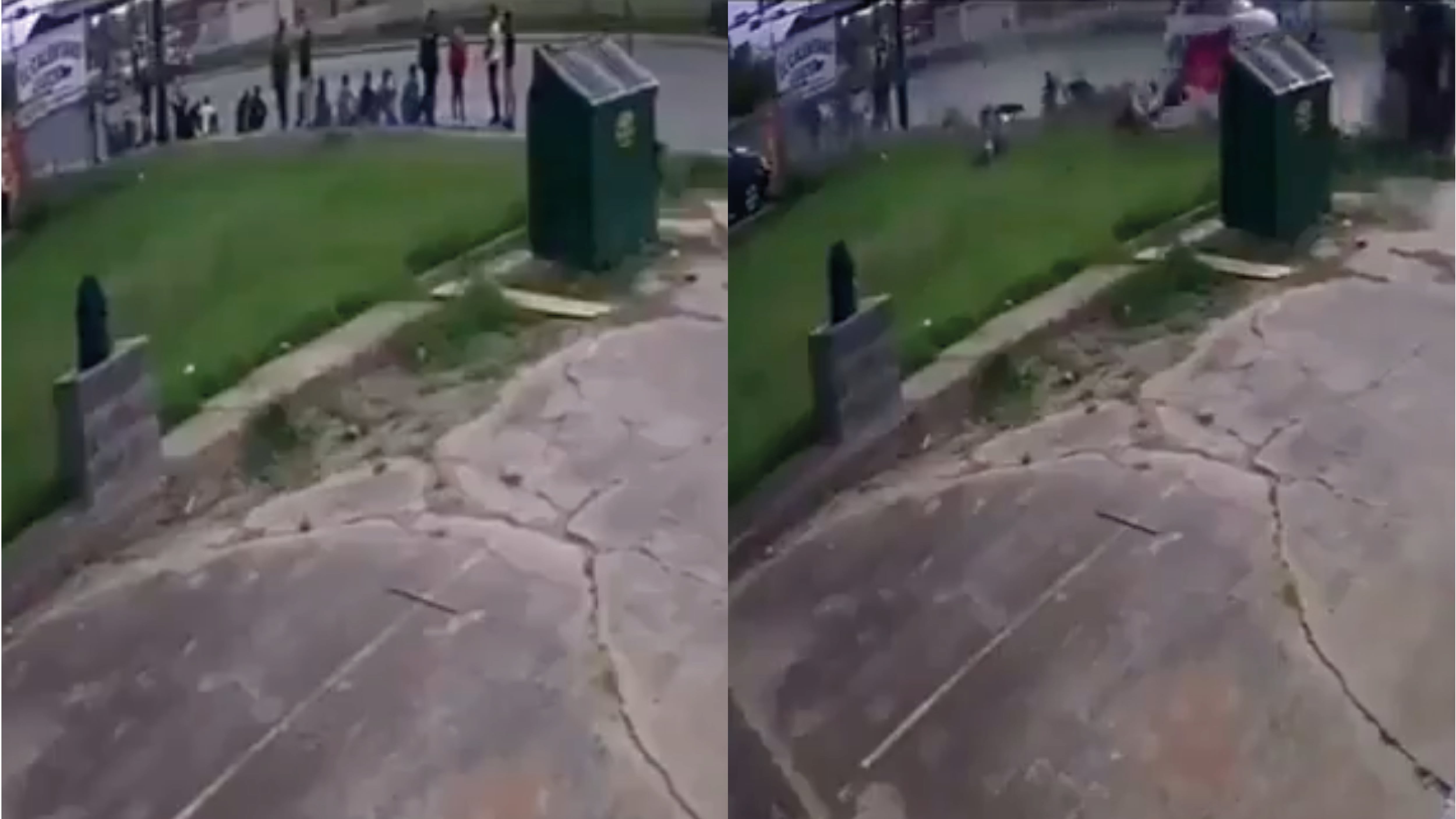 Aparentemente, la camioneta se saltó el semáforo