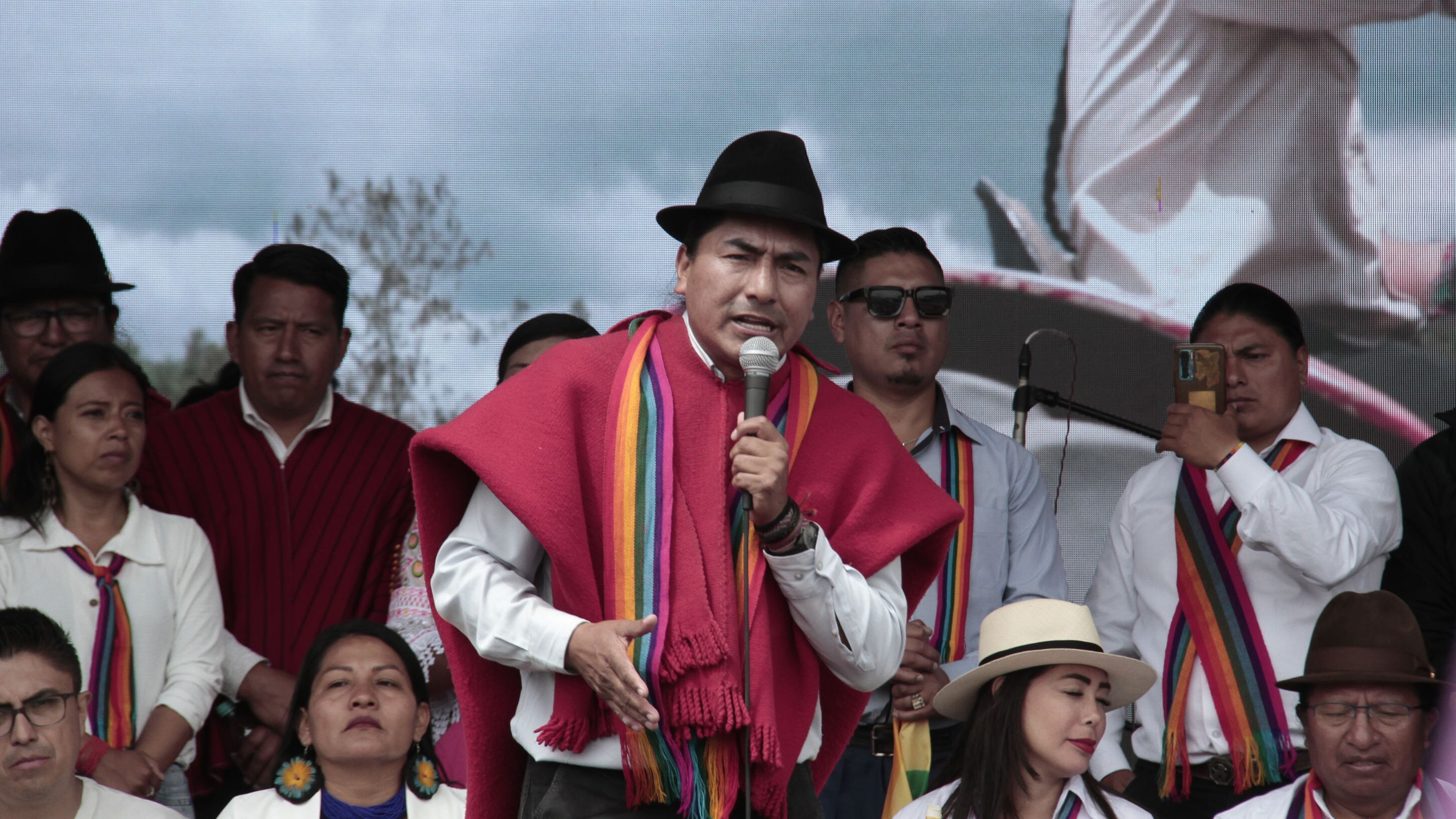 Leonidas Iza Salazar es el representante a la presidencia de Ecuador por el movimiento político Pachakutik (PK), lista 18.