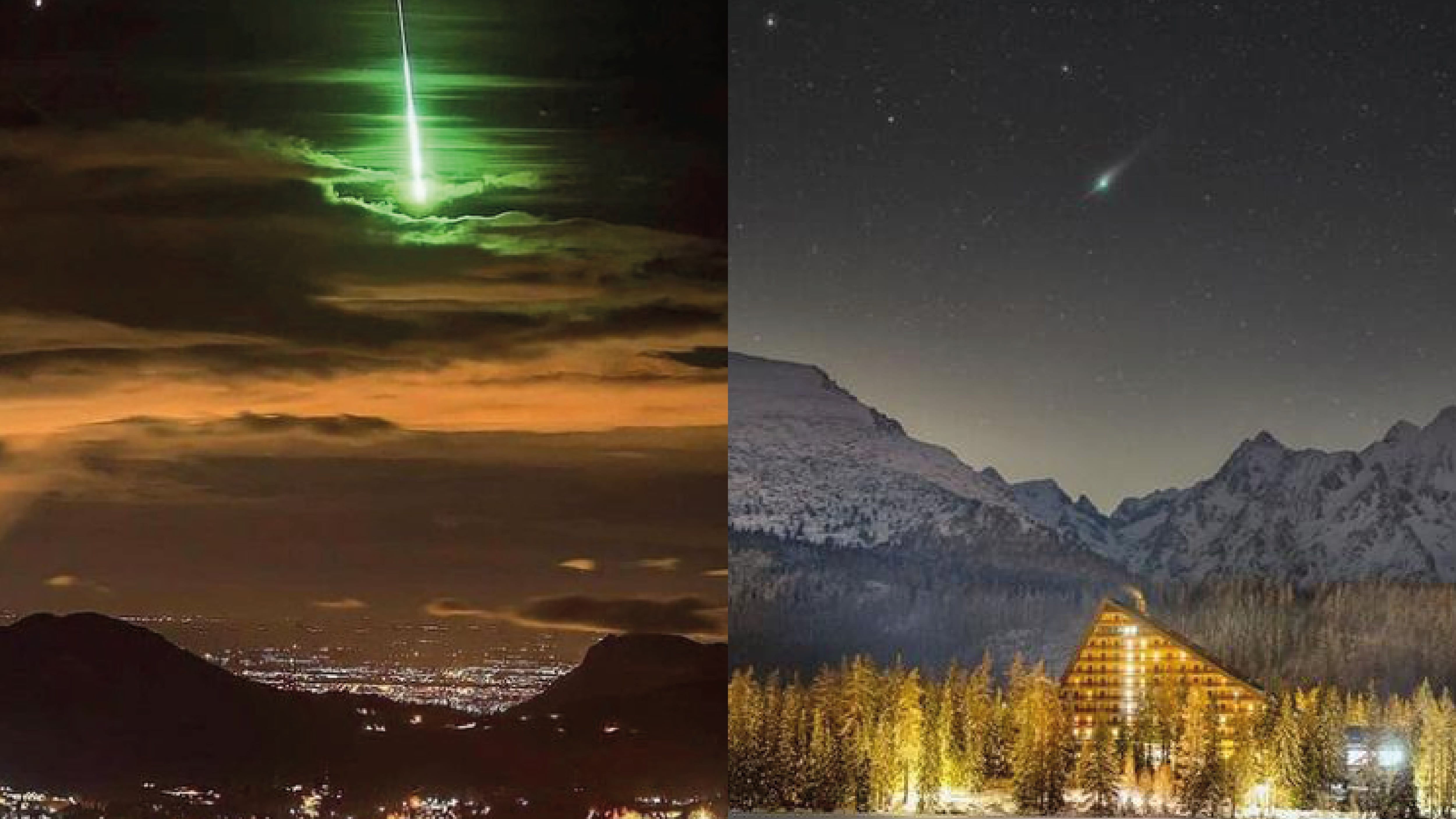 Cometa verde en otros países